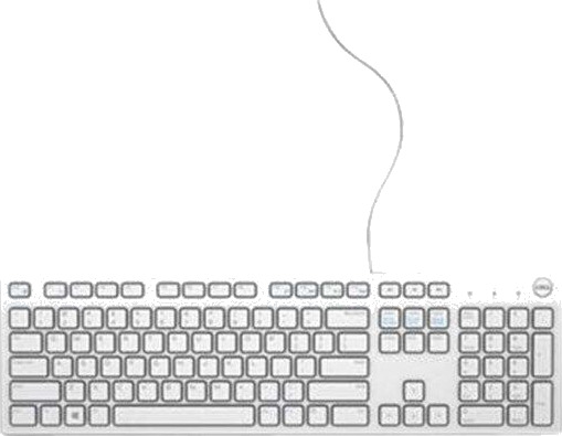 Dell KB216 USB Tastatur QWERTY US International Hvit Dell KB216 USB Tastatur QWERTY US International Hvit