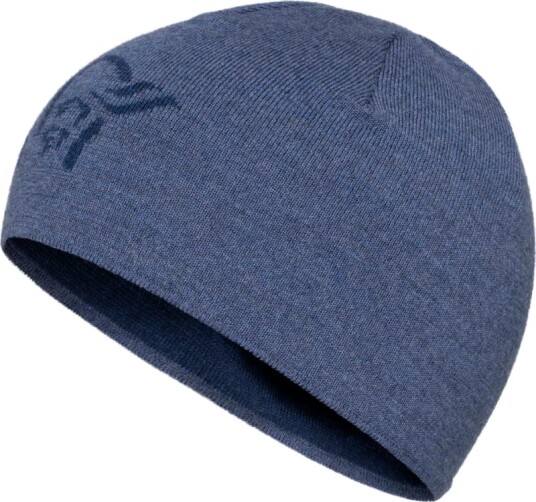 Norrøna /29 Light Merinoull Logo Beanie OneSize, Vintage Indigo Melange