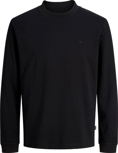 Jack & Jones Jprblaethan Ls Mock Neck Tee Black L