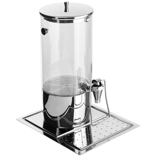 VEGA Dispenser Hampton Enkel GN 1/2 inkl. 2 stk. kjøleelementer; 4l, 26.5x32.5x42 cm (LxBxH); Stålgrå