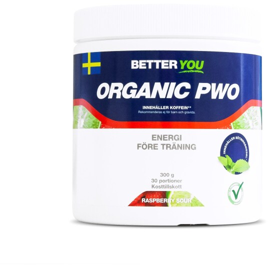 Better You Organic PWO Raspberry Sour 300 g Better You Organic PWO Raspberry Sour 300 g