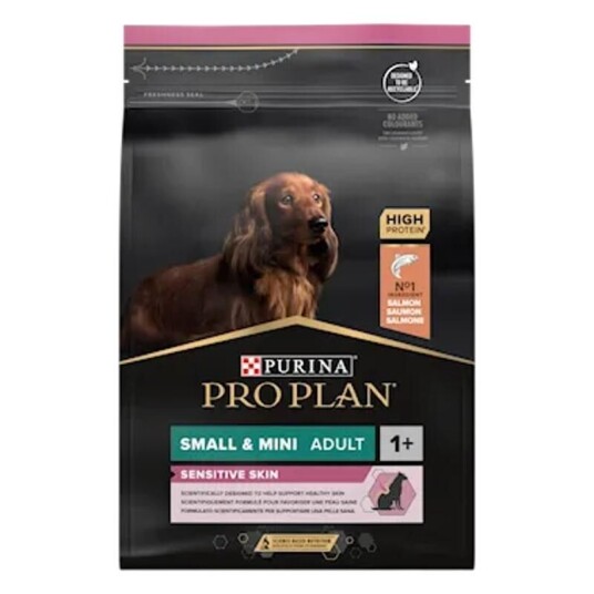 Purina Pro Plan Adult Sensitive Skin Tørrfôr for Små Hunder med Laks 3 kg