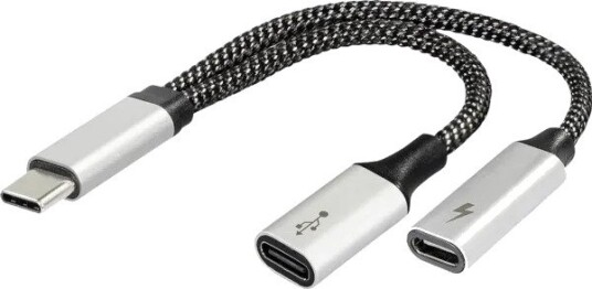 Maxtrack MATR MA11L USB-C-splitteradapter 1x plugg til 2x uttak 60 W