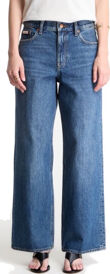 Calvin Klein Jeans Low Rise Baggy Blue Rodeo Blue 27 x 32