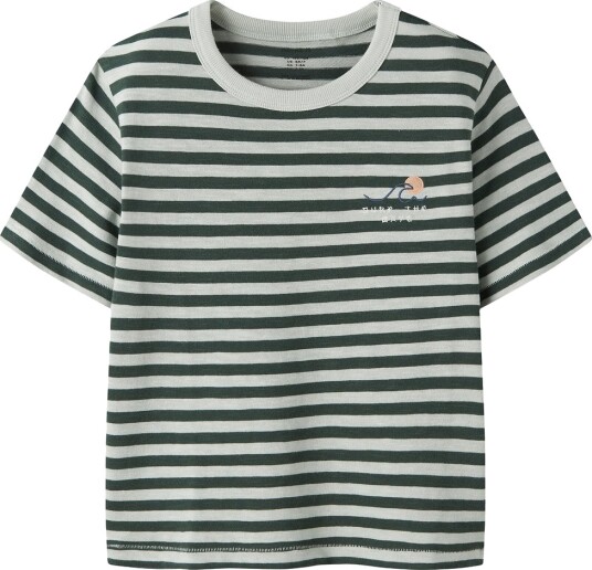 Name It T skjorte NkmJesse Garden Formklipping Name It 6 år (116) T skjorte Armygrønn Grønn Hvit