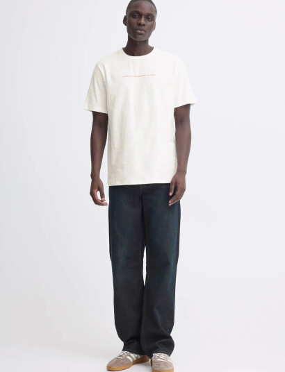 Blend Bhkorbin Slub S/S Tee   Cream   XXL