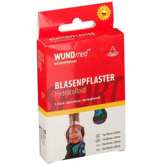 WundMED Hydrocolloid Blister Gips Transparent 6 stk.
