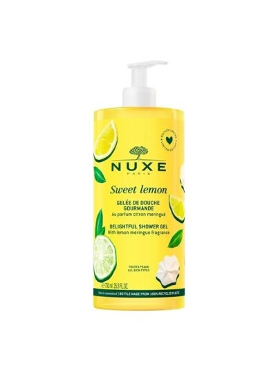 Nuxe Sweet Lemon Cleansing Shower Gel For All Skin Types 750 ml Nuxe Sweet Lemon Cleansing Shower Gel For All Skin Types 750 ml