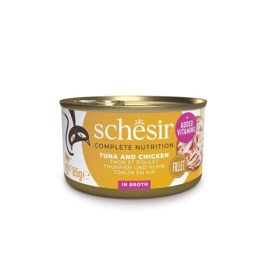 Schesir C&B Tunfisk Og Kylling I Buljong 85G