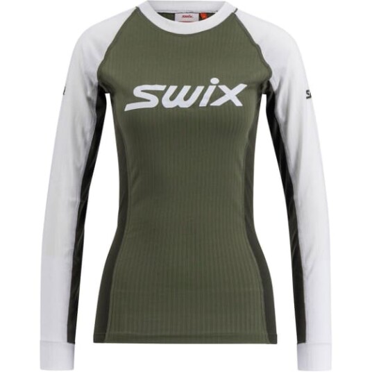 Swix Racex Classic Long Sleeve W Olive/ Bright White XL