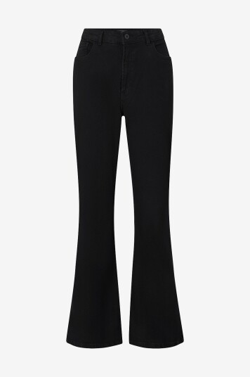 Ichi Jeans ihTwiggy Flaired High Waist Svart