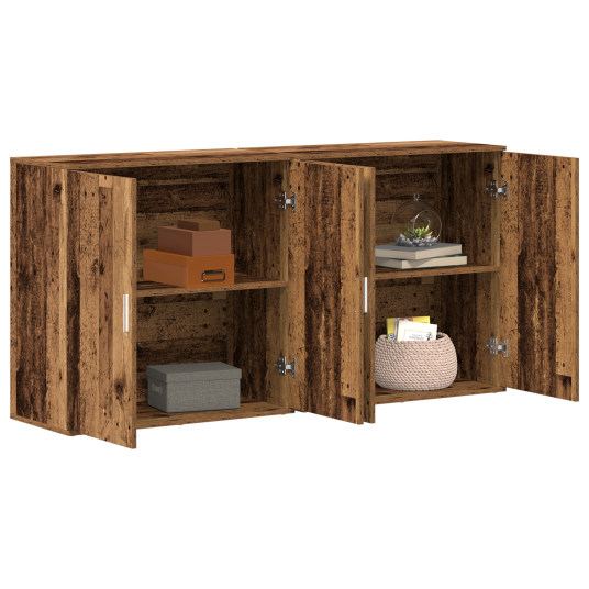 Sideboards 2 stk Gammelt Tre 79x38x80 cm Konstruert Tre Sideboards 2 stk Gammelt Tre 79x38x80 cm Konstruert Tre