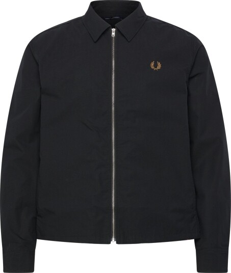 Fred Perry Poplin Overshirt   Black   XXL