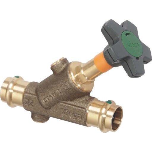 Viega Easytop KRV Vinkelventil Tappevann Varme 54mm Viega Easytop KRV Vinkelventil Tappevann Varme 54mm