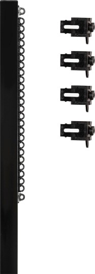 Hasta Gardinskinne Convex 250 cm Svart