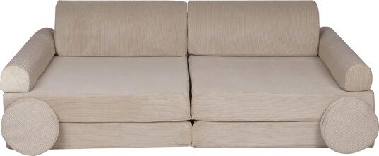 Meowbaby Play Slimcord  Byggbar Sofa Ecru