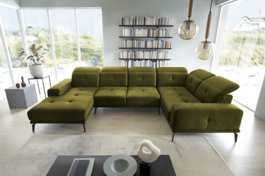 Hagglund Hjørnesofa m. Divan Olivengrønn
