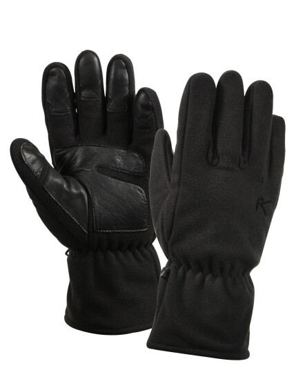 Rothco Micro Fleece Hansker Vindog vannavvisende Svart