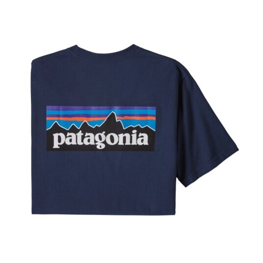 Patagonia Men's P-6 Logo Responsibili-Tee Blå L Man Patagonia Men's P-6 Logo Responsibili-Tee Blå L Man