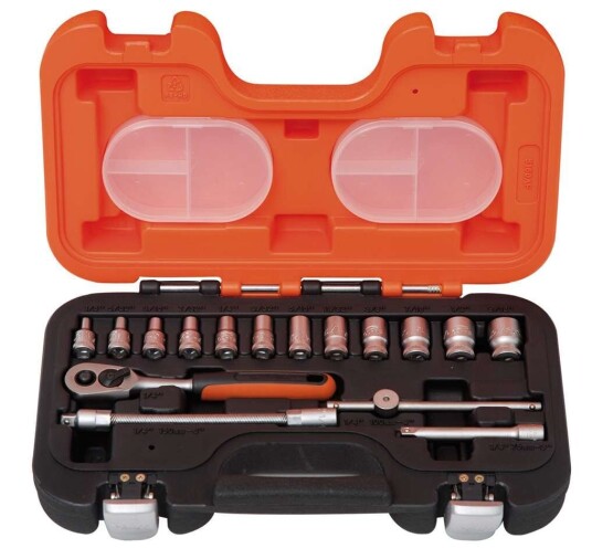 Bahco S160AF 16-Delt Pipenøklesett 1/4" Håndverktøy 1,02 kg