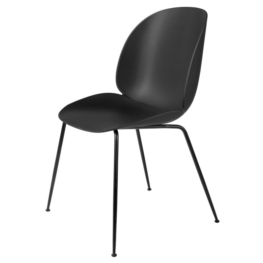 Gubi Beetle Dining Chair Conic Base Uten Trekk Black / Pastel Green Black Gubi Beetle Dining Chair Conic Base Uten Trekk Black / Pastel Green Black