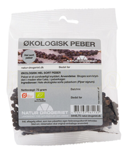 Natur Drogeriet Natur-Drogeriet Pepper Sort Hel Ø 75g