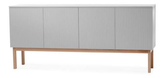 A2 Beam sideboard Lysegr?, stativ i hvitoljet eik