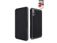 ITSKINS HYBRID // FOLIO - Lommebok for mobiltelefon - helnarvet lær - svart, rød - 5.8 - for Apple iPhone X, XS
