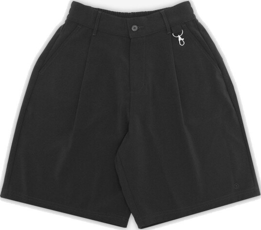 Students Golf Calculus Baggy Pleated Shorts Svart Golfshorts herre Black X Large