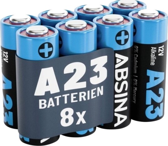 Absina Special-Batterier 23 A Alkali-Mangan 12 V 55 8 Stk 401034-8 Absina Special-Batterier 23 A Alkali-Mangan 12 V 55 8 Stk 401034-8