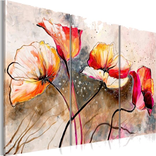 Bilde Vallmuer Pisket Av Vinden 120x80 Artgeist sp. z o. o.