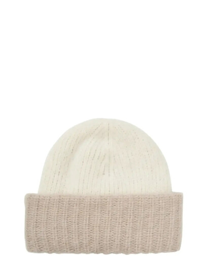 Becksöndergaard Two Toned Soloma Beanie Cream ONE SIZE Becksöndergaard Two Toned Soloma Beanie Cream ONE SIZE