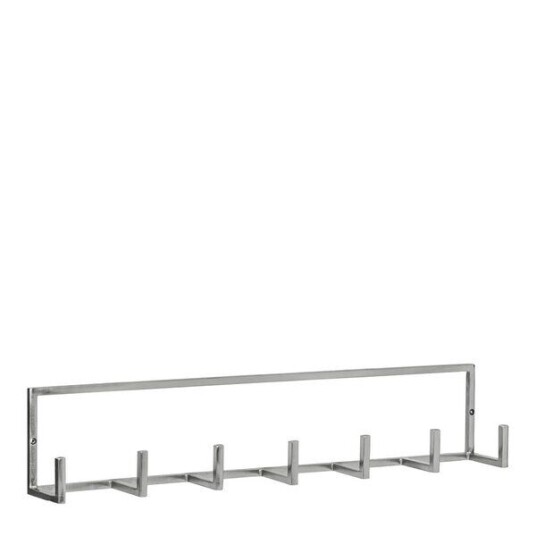 House Doctor Rack knaggstativ i jern 60x8x12 cm sølvfinish House Doctor Rack knaggstativ i jern 60x8x12 cm sølvfinish