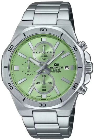 Casio Herreklokke EFV 640D 3AVUEF Edifice Grønn/Stål Ø44.3 mm Casio Herreklokke EFV 640D 3AVUEF Edifice Grønn/Stål Ø44.3 mm