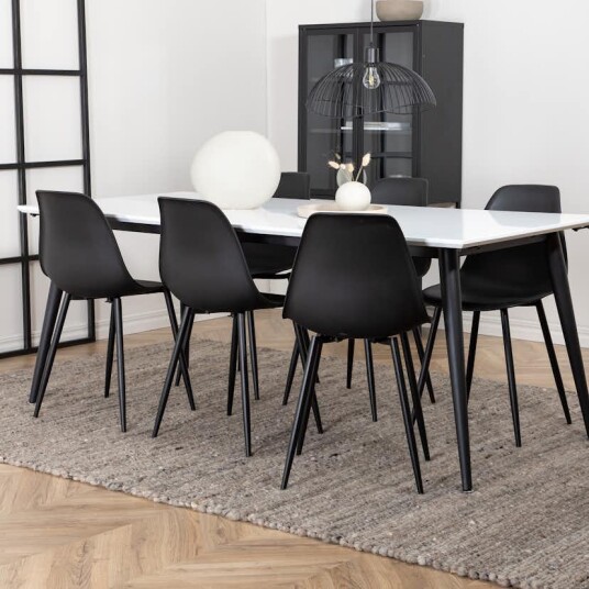 Venture Home Spisegruppe Venture Home Jolie med 6 Pobbie Stoler Järn GR22065 Venture Home Spisegruppe Venture Home Jolie med 6 Pobbie Stoler Järn GR22065