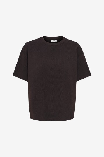 JDY Pullover jdyAstra S/S O neck Slit Brun