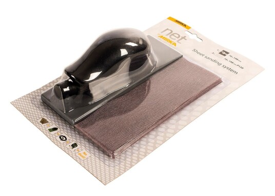 Mirka Håndslipestøtte 70x198mm Håndtak + 3 strips P120 Mirka Håndslipestøtte 70x198mm Håndtak + 3 strips P120