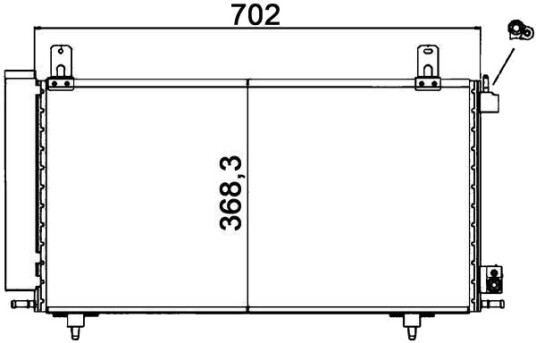 MAHLE AC 122 000S Kondensator, klimaanlegg