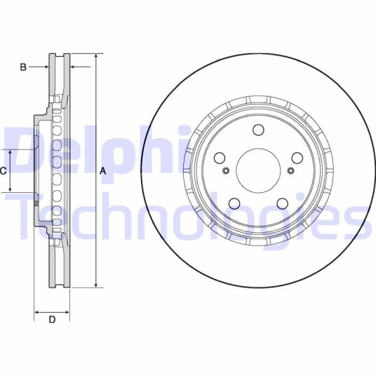 Bremseskive DELPHI BG4691C