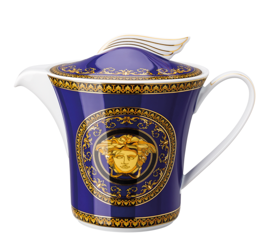 Versace Medusa Blå tekanne 1,3 liter Versace Medusa Blå tekanne 1,3 liter