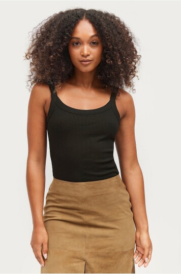 Gina Tricot Undertøyssinglet Basic Rib Singlet Svart