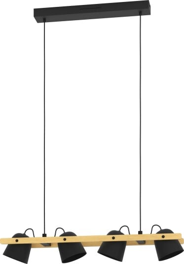 Eglo Connect Z Hornwood Z Langbord Pendel I Sort Fsc Sertifisert Tre 4L