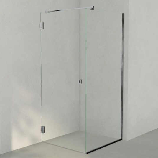 INR Iconic Nordic Rooms Dusjhjørne ARC 13 Frame Måltilpasset Svart Matt / Bronse Glass