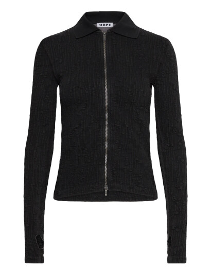 Hope Lyra Zip Cardigan Faded Black Interlock 42 Black 34 Hope Lyra Zip Cardigan Faded Black Interlock 42 Black 34