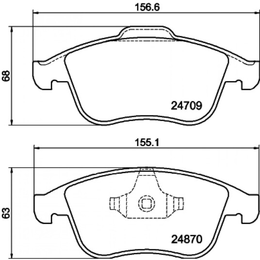 Bremseklosser HELLA 8DB 355 014 801