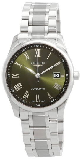 Longines Herreklokke L2.793.4.09.6 Master Grønn/Stål Ø40 mm