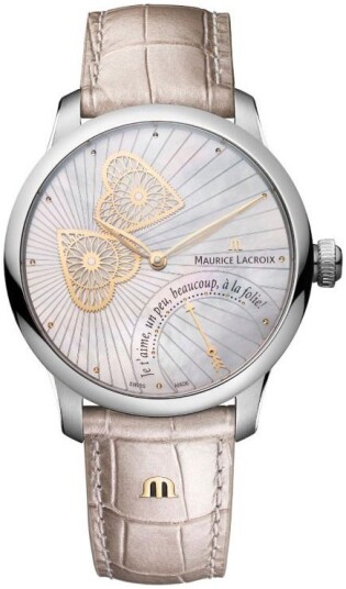 Maurice Lacroix Herreklokke MP6068 SS001 160 1 Masterpiece Hvit/Lær