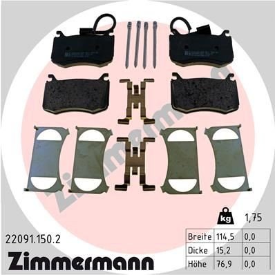 Bremseklosser ZIMMERMANN 22091.150.2