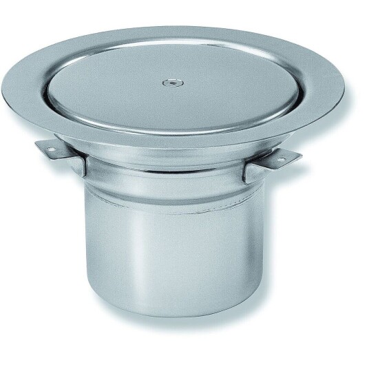 Purus Stakepunkt Rens Ø110 mm, bunnutløp, Rustfritt stål