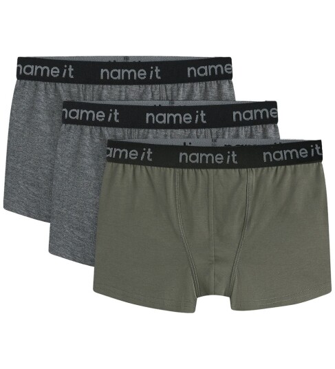 Name It 3-pack Nkmboxer Boxershorts for Barn 158-164 Tea Leaf